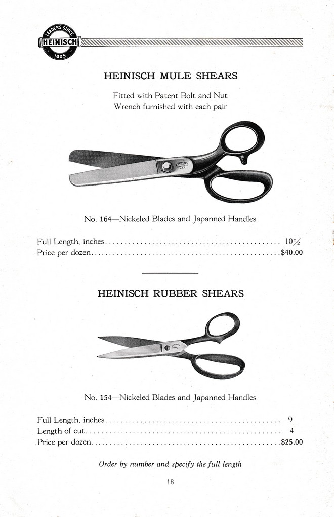 R. Heinisch Sons' Works: Catalog circa 1916+ With prices: Page 18