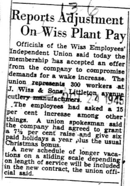 1945-10-24 Reports Adjustment Plant Pay