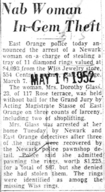 1952-05-16 Nab Woman In Gem Theft
