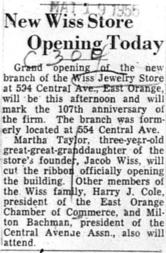 1955-05-19 New Wiss Store Opening Today East Orange