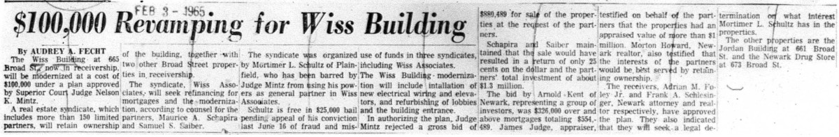 1965-02-03 100000 revamping for Wiss Building