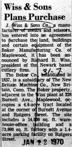 1970-01-22 Wiss Sons Plans Purchase