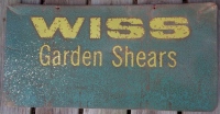 garden tools sign from display 25.75x13