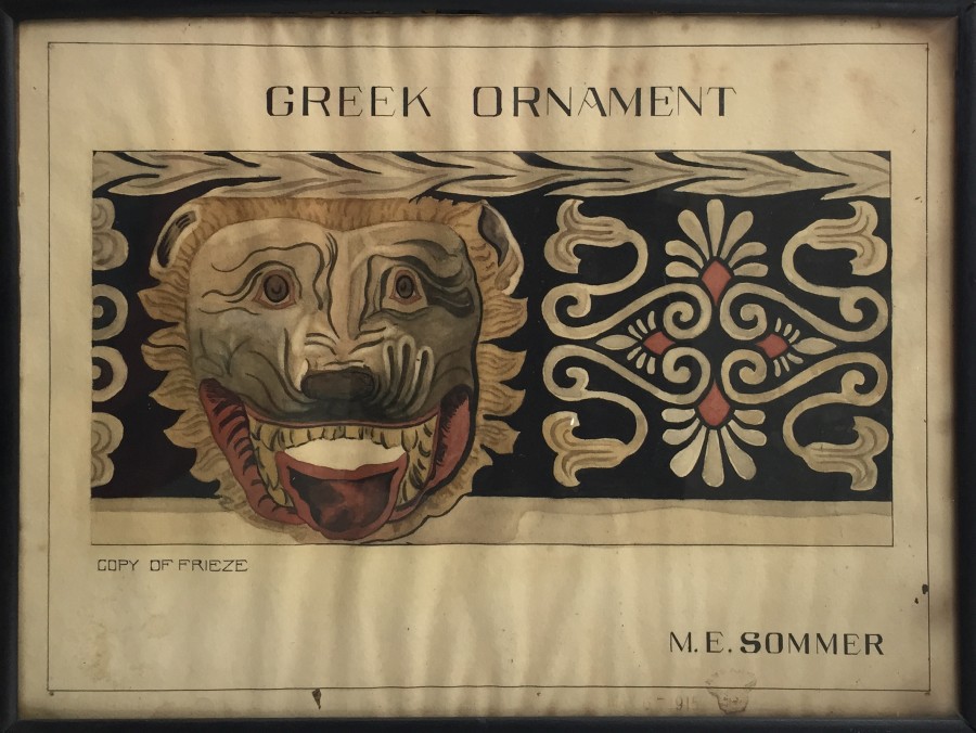 Greek Ornament Copy of Frieze May 6 1915