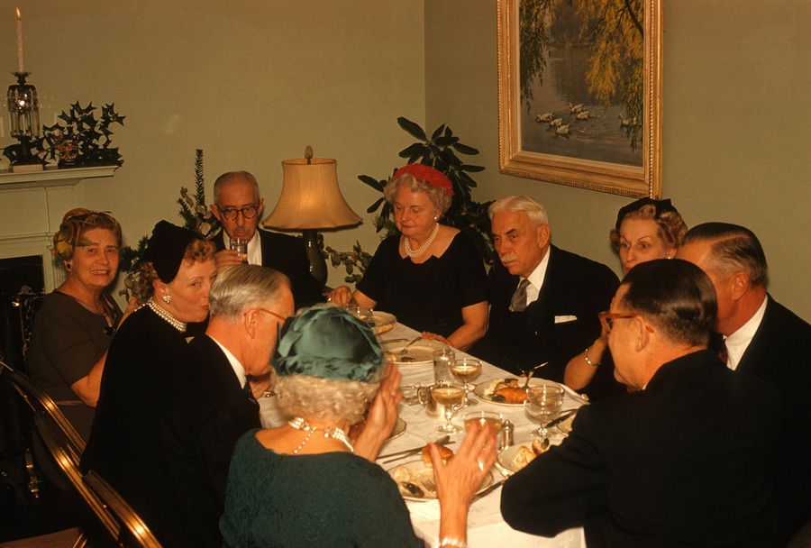 December 1959 wedding 12 table