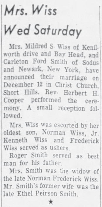 Smith Wiss wedding Item 1959 12 17