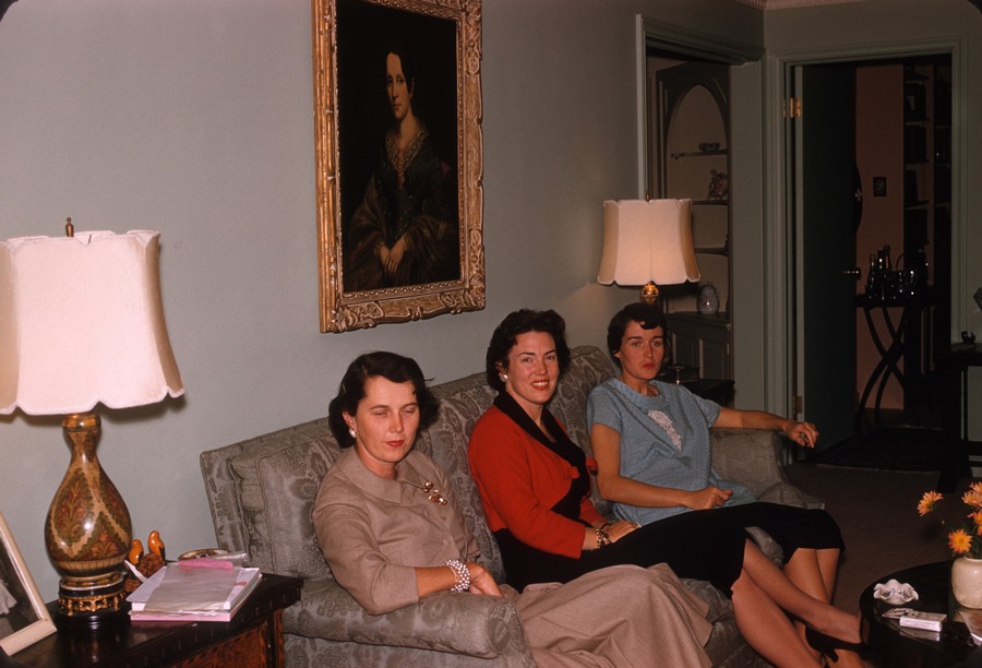 Thanksgiving 1957 2 daughters in law Judy Ann Faith