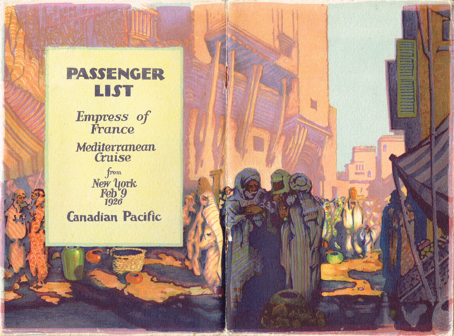 Passenger List: Cover