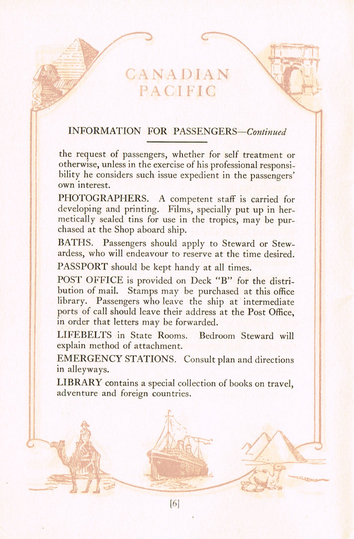 Passenger List: Page 6