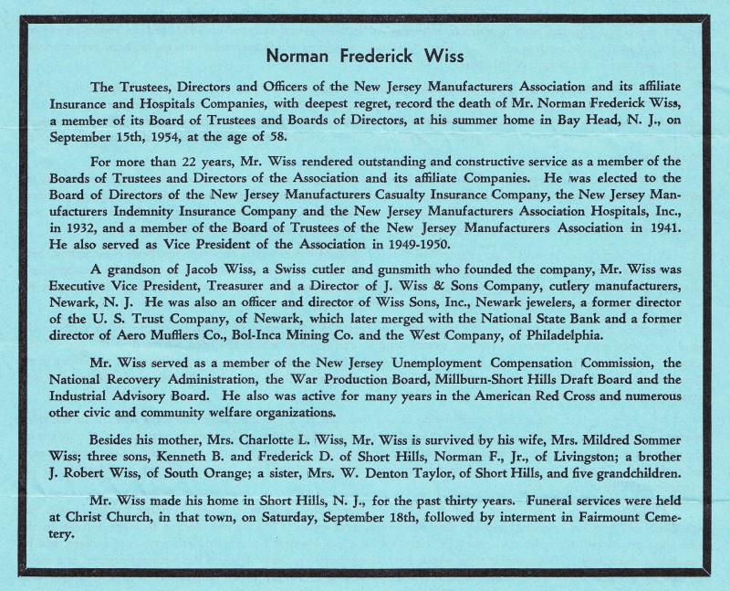 Norman-Sr-obit-NJ-Mfgrs-Assoc-Newsletter-Sept-21-1954