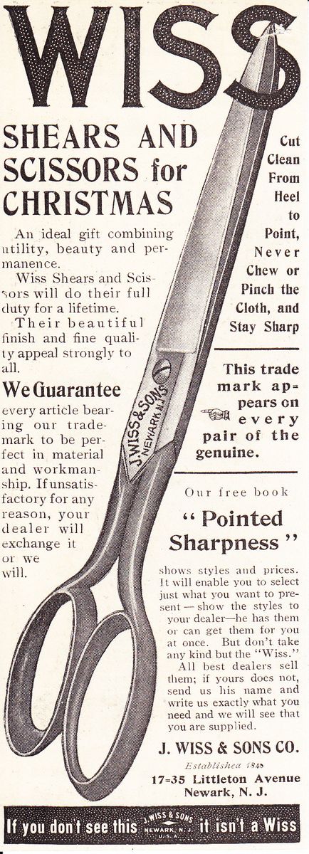 Ad: 1905-Delineator-Shears-And-Scissors-For-Christmas
