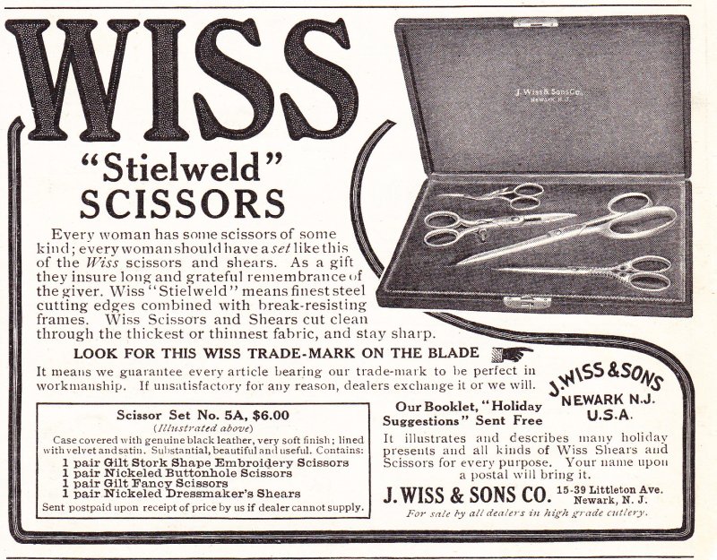 Ad: 1906-Nov-LHJ-Stielweld-Scissors