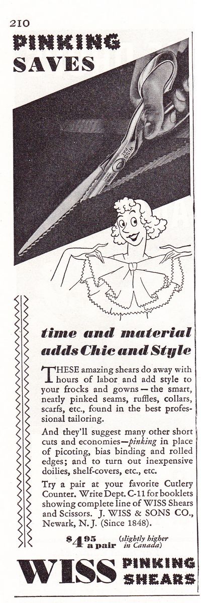 Ad: 1935-Nov-GH-Pinking-Saves
