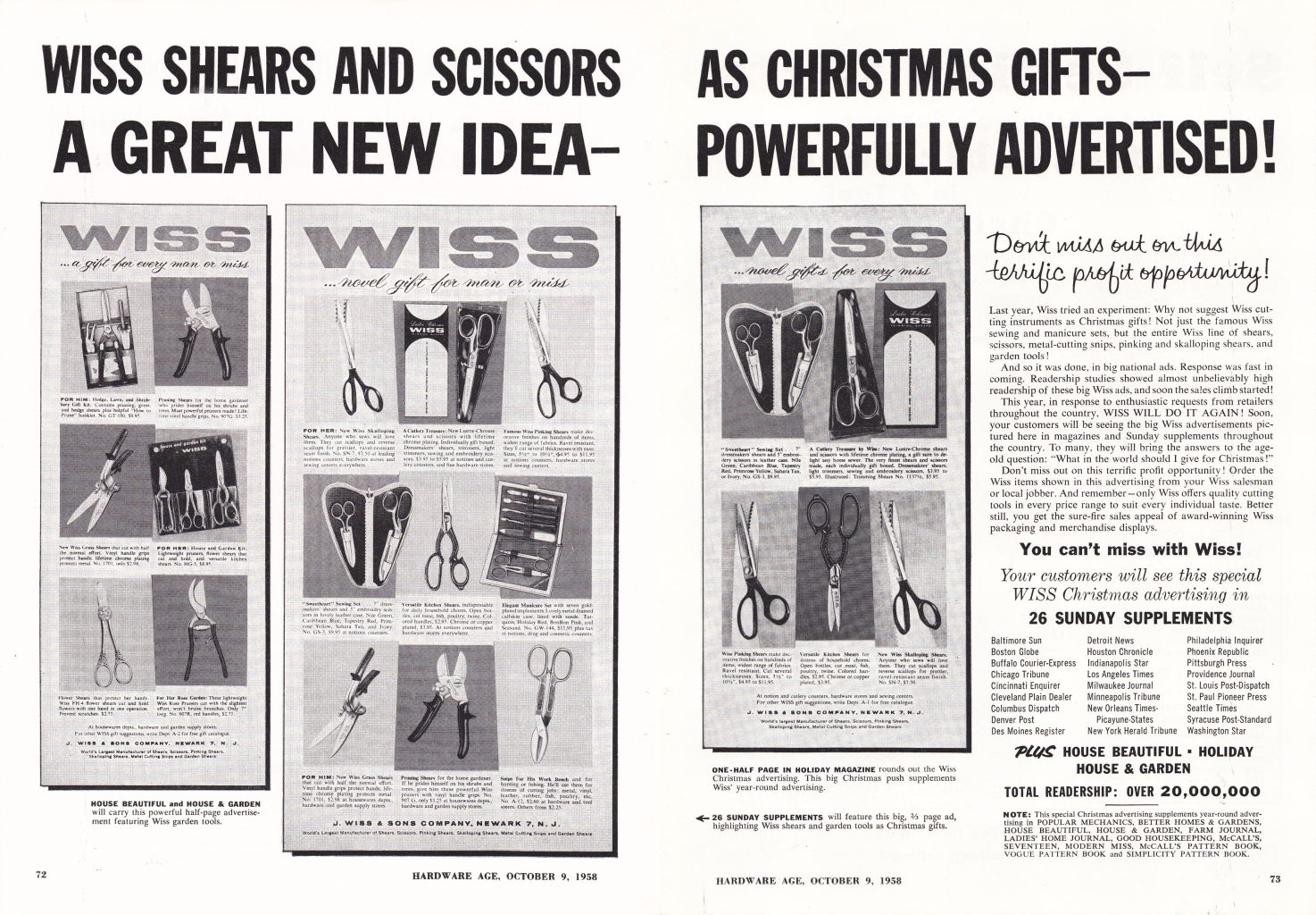 Ad: 1958-Oct-9-Hardware-Age-A-Great-New-Idea