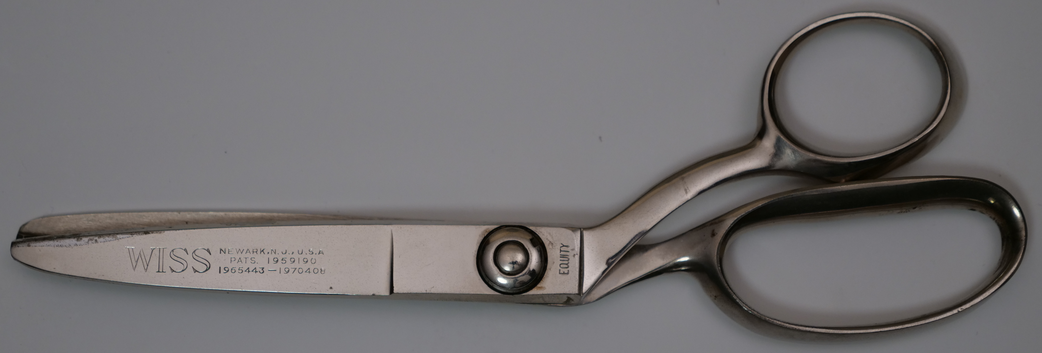 EQUITY Shear Co. Newark, NJ Vintage Metal Scissors Shears 7 USA Made