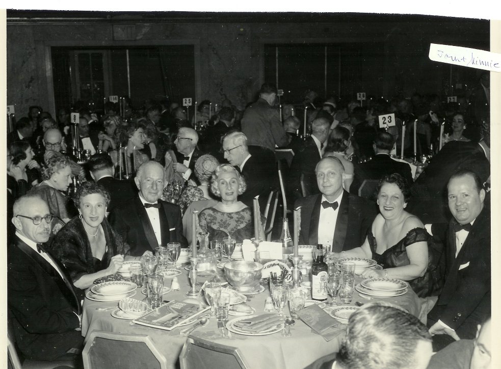 Sam and Minna Briskman, and others at the Waldorf