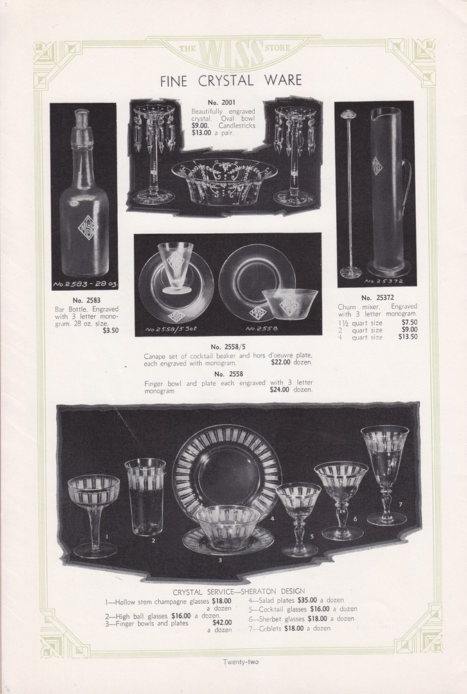 Wiss Sons: 1934 Mail Order Gift Book: Page 22