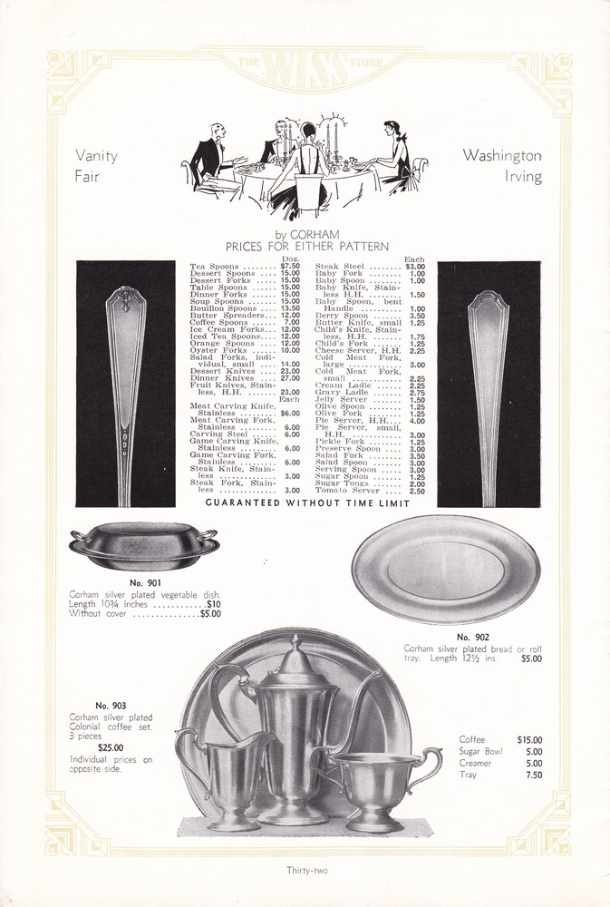 Wiss Sons: 1934 Mail Order Gift Book: Page 32