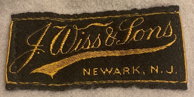 label on silver cloth