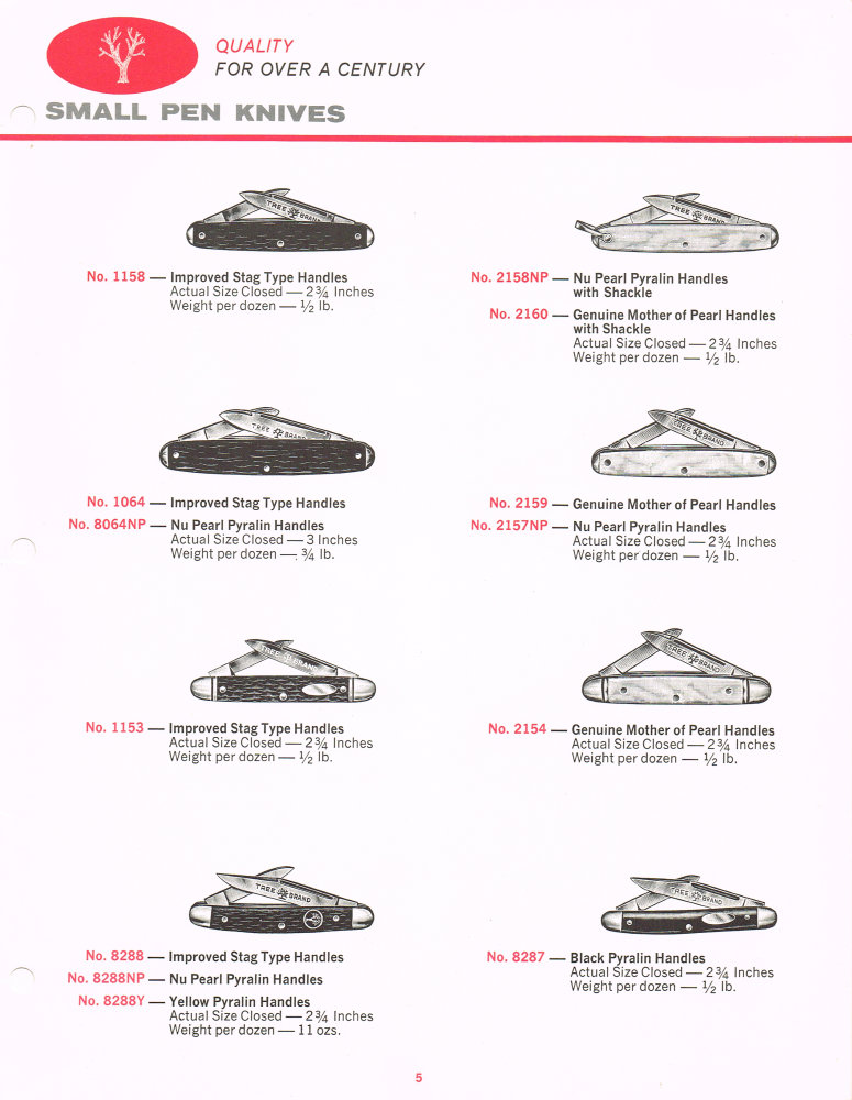 Boker Tree Brand 1966 Pocket Knives Catalog: Page 5