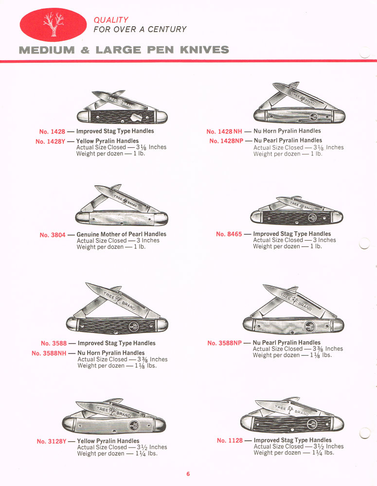 Boker Tree Brand 1966 Pocket Knives Catalog: Page 6