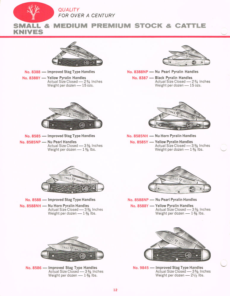 Boker Tree Brand 1966 Pocket Knives Catalog: Page 12