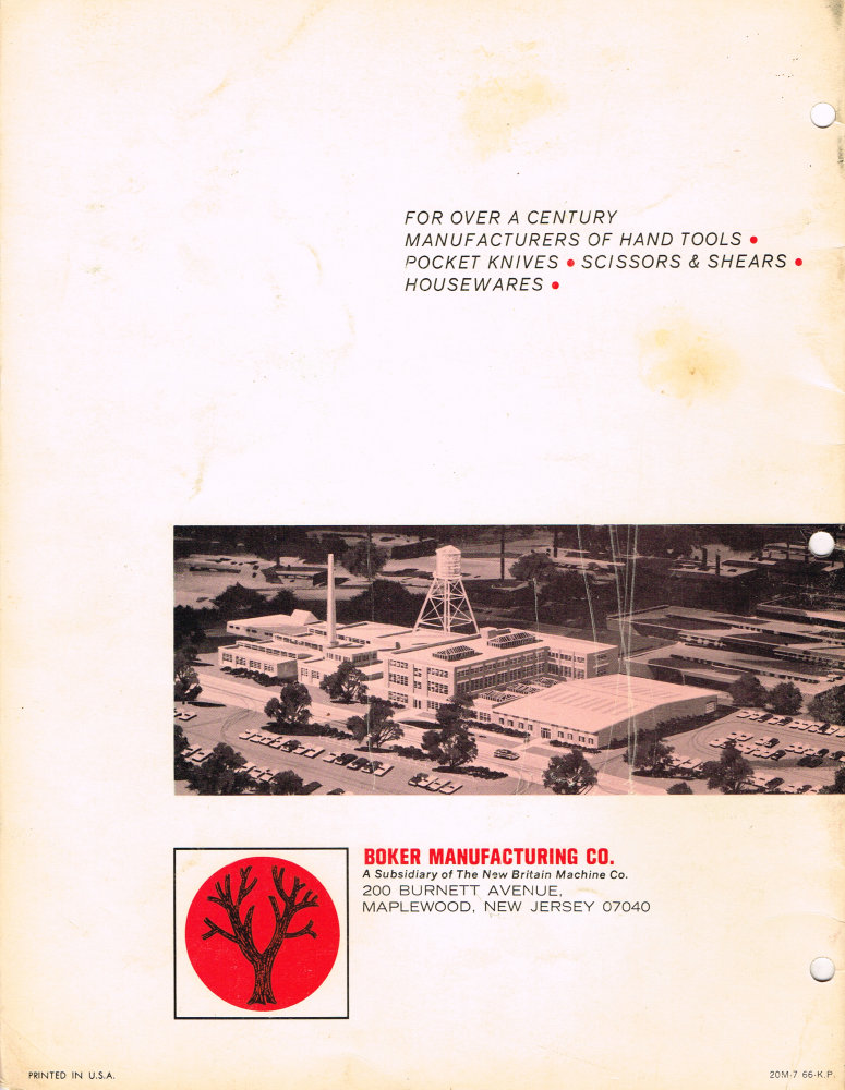 Boker Tree Brand 1966 Pocket Knives Catalog: Page 24